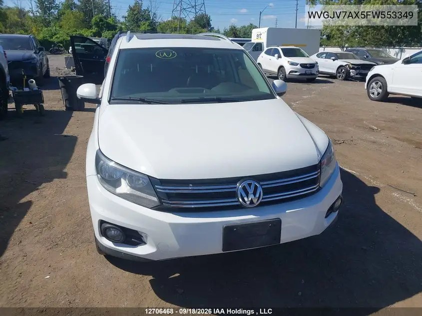 2015 VOLKSWAGEN TIGUAN VIN WVGJV7AX5FW553349 — фото 12