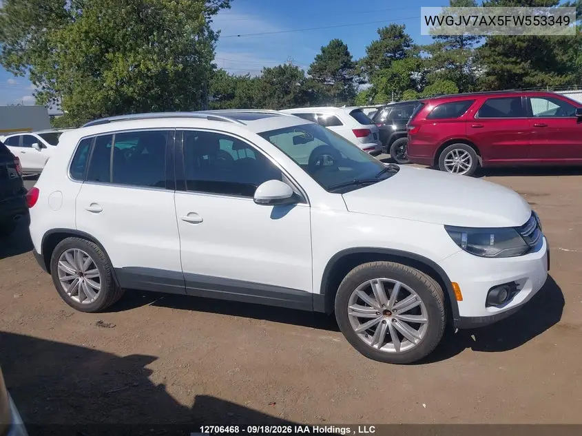 2015 VOLKSWAGEN TIGUAN VIN WVGJV7AX5FW553349 — фото 13