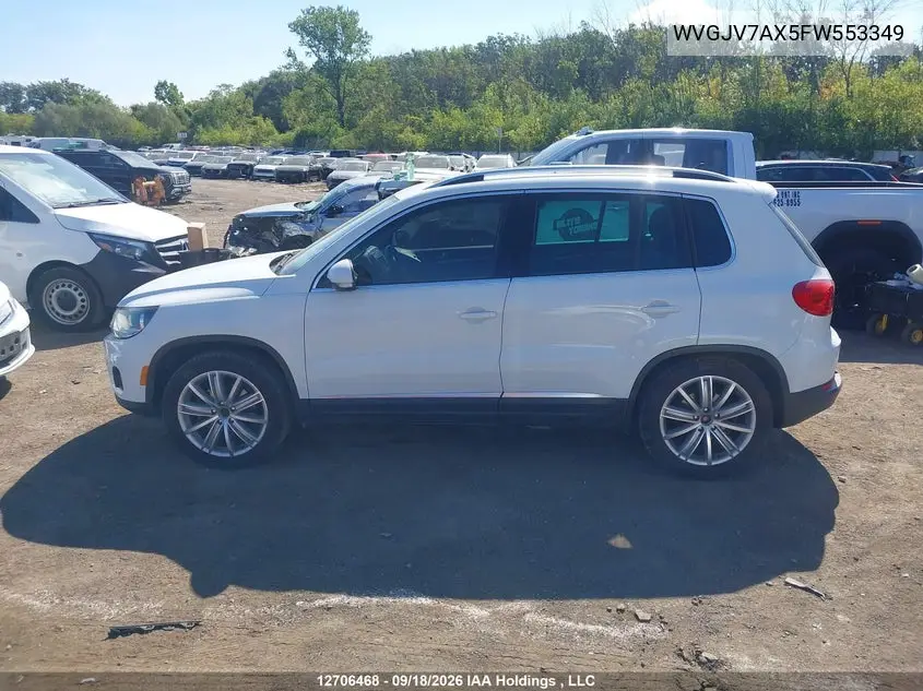 2015 VOLKSWAGEN TIGUAN VIN WVGJV7AX5FW553349 — фото 14