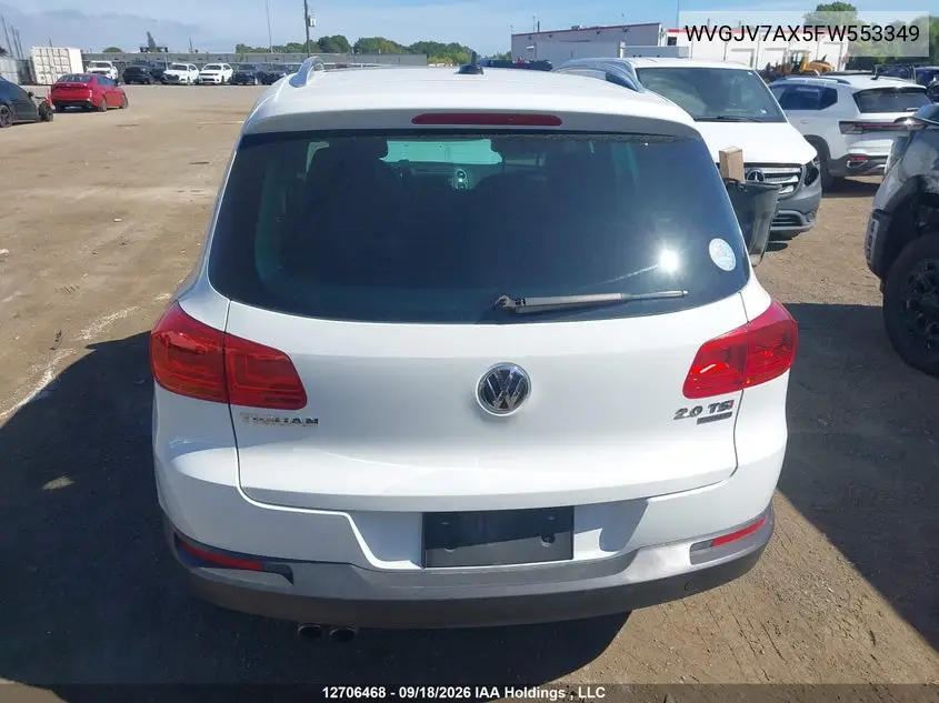 2015 VOLKSWAGEN TIGUAN VIN WVGJV7AX5FW553349 — фото 16