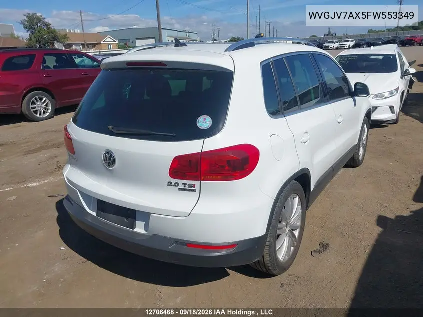 2015 VOLKSWAGEN TIGUAN VIN WVGJV7AX5FW553349 — фото 4