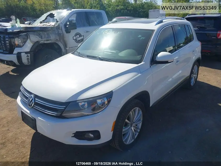 2015 VOLKSWAGEN TIGUAN VIN WVGJV7AX5FW553349 — фото 6