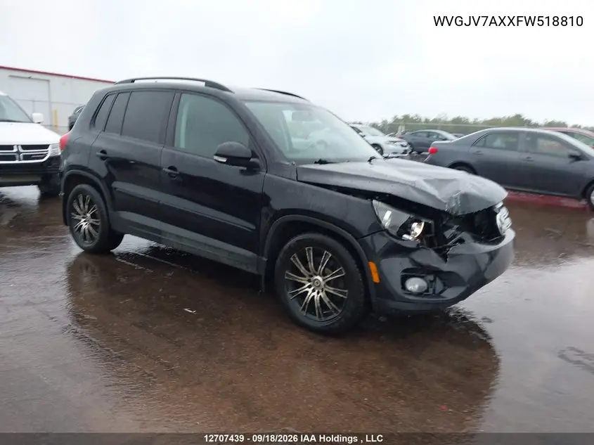 VOLKSWAGEN TIGUAN 2015, VIN WVGJV7AXXFW518810
