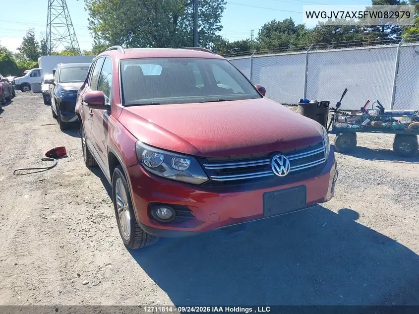VOLKSWAGEN TIGUAN 2015, VIN WVGJV7AX5FW082979