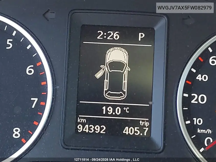 2015 VOLKSWAGEN TIGUAN VIN WVGJV7AX5FW082979 — фото 16