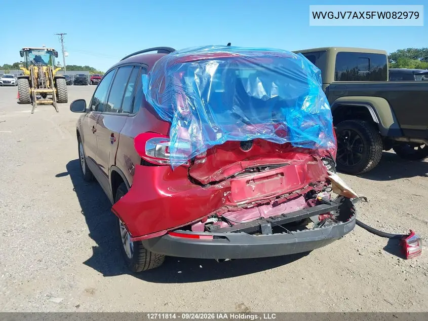 2015 VOLKSWAGEN TIGUAN VIN WVGJV7AX5FW082979 — фото 3
