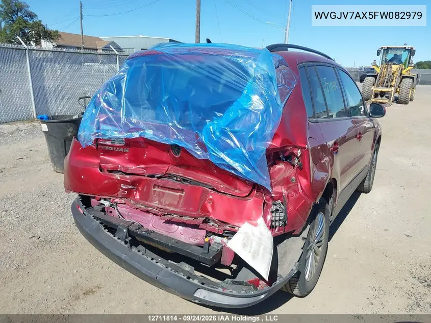 2015 VOLKSWAGEN TIGUAN VIN WVGJV7AX5FW082979 — фото 4