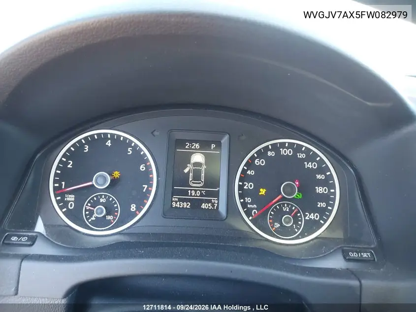 2015 VOLKSWAGEN TIGUAN VIN WVGJV7AX5FW082979 — фото 7