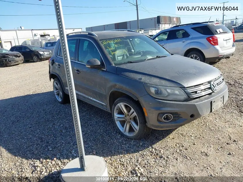 VOLKSWAGEN TIGUAN 2015, VIN WVGJV7AX6FW106044
