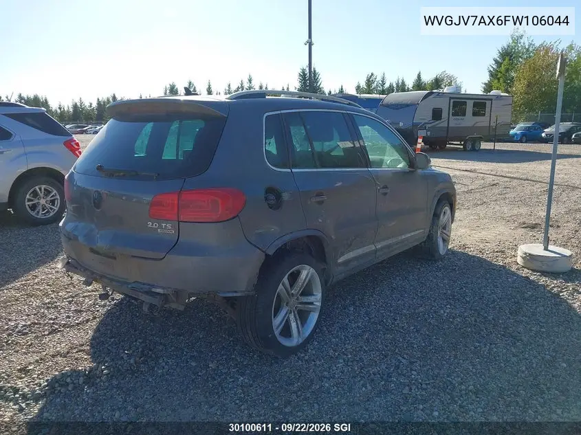 2015 VOLKSWAGEN TIGUAN VIN WVGJV7AX6FW106044 — фото 4