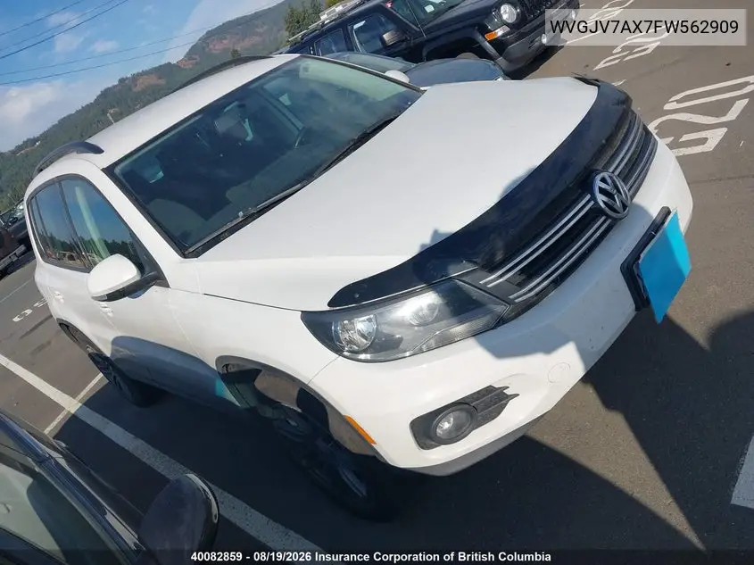 VOLKSWAGEN TIGUAN 2015, VIN WVGJV7AX7FW562909