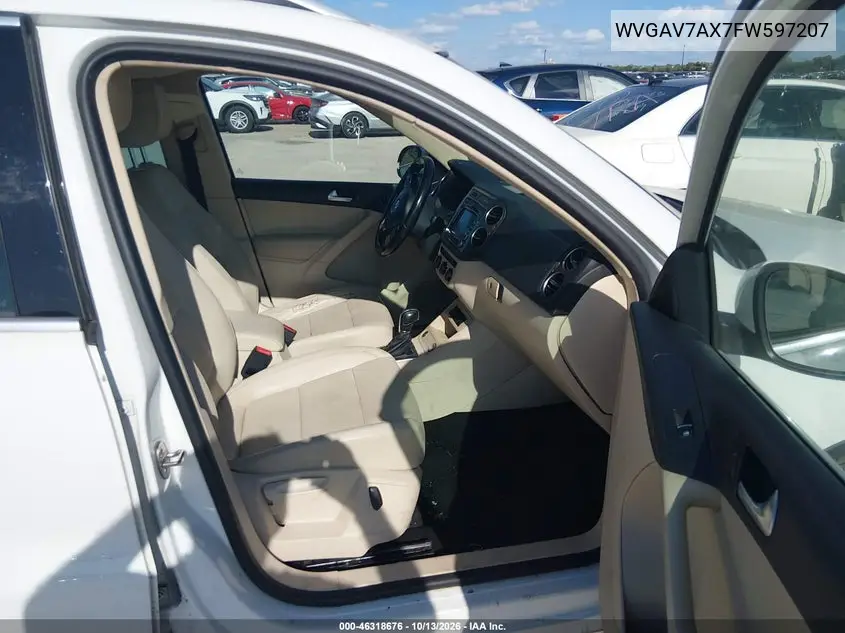 2015 VOLKSWAGEN TIGUAN VIN WVGAV7AX7FW597207 — фото 5