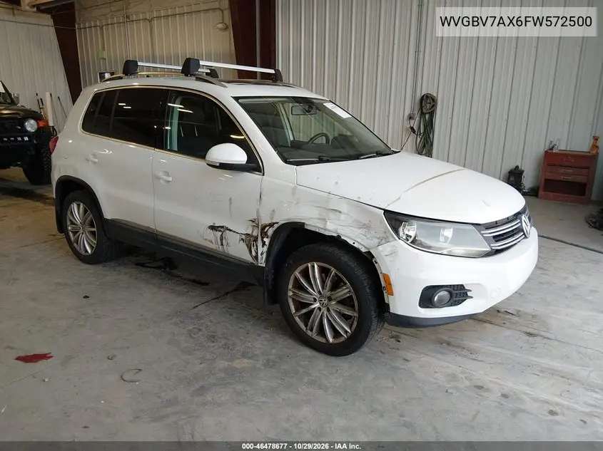 VOLKSWAGEN TIGUAN 2015, VIN WVGBV7AX6FW572500