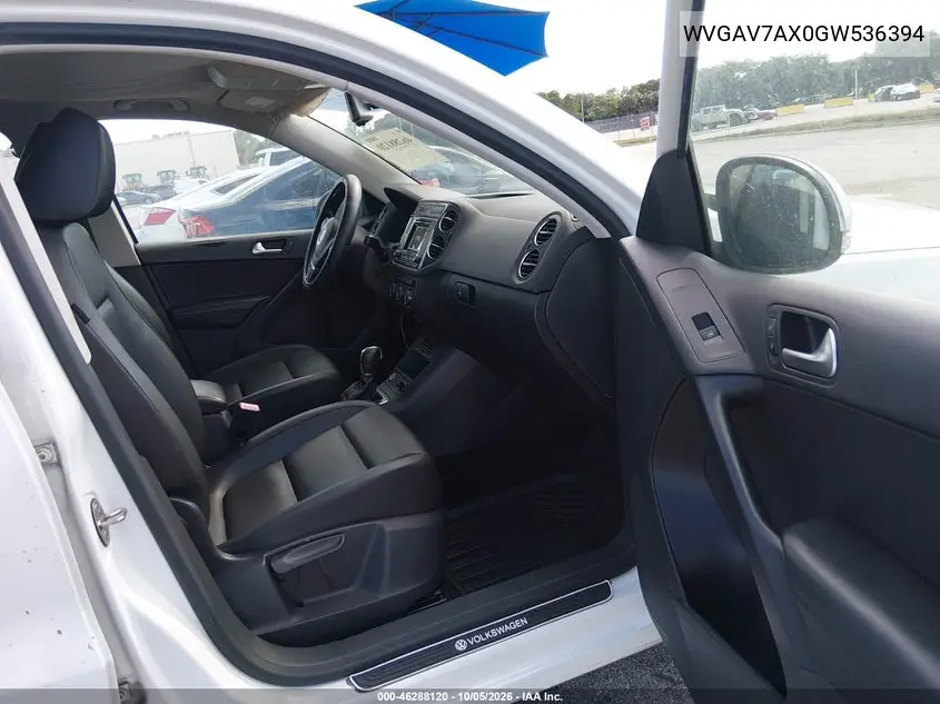 2016 VOLKSWAGEN TIGUAN VIN WVGAV7AX0GW536394 — фото 5