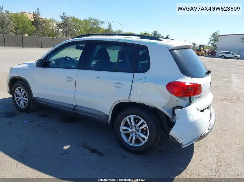 2016 VOLKSWAGEN TIGUAN VIN WVGAV7AX4GW523809 — фото 3