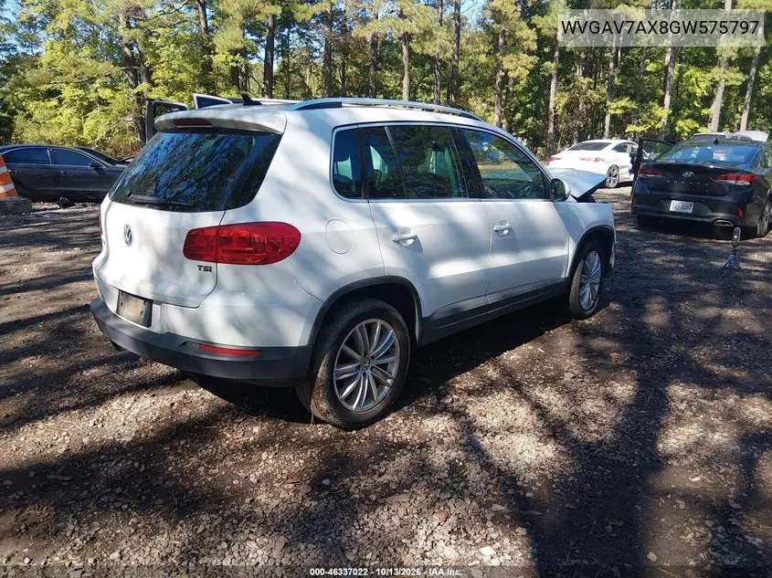 2016 VOLKSWAGEN TIGUAN VIN WVGAV7AX8GW575797 — фото 4