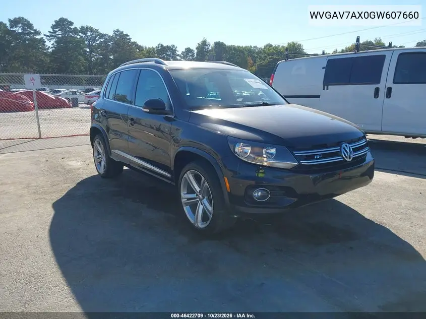 VOLKSWAGEN TIGUAN 2016, VIN WVGAV7AX0GW607660