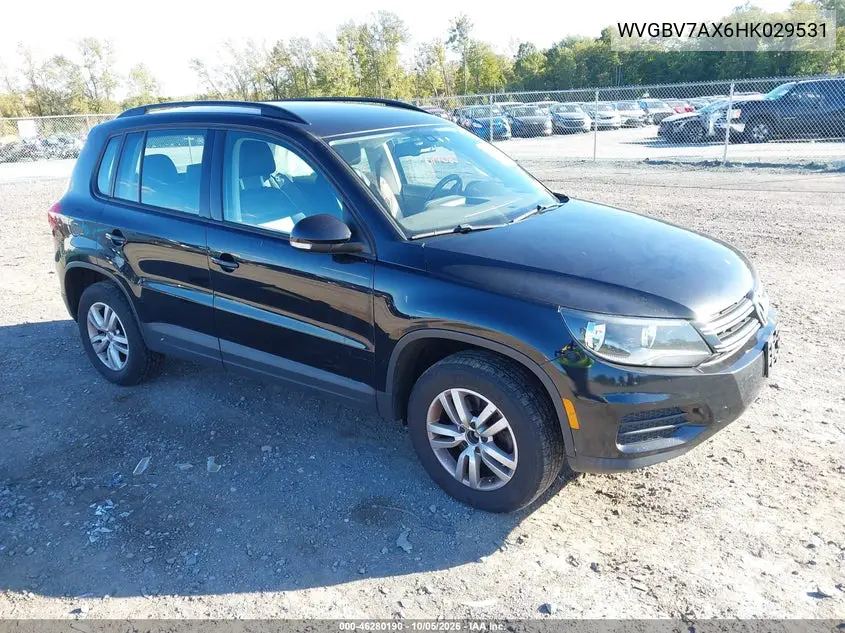 VOLKSWAGEN TIGUAN 2017, VIN WVGBV7AX6HK029531