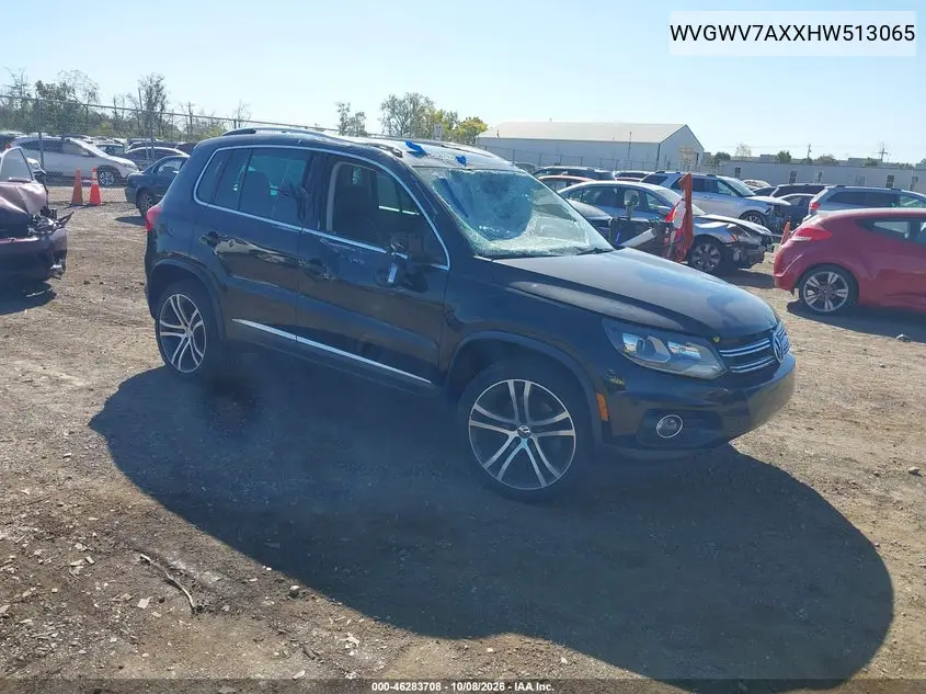 VOLKSWAGEN TIGUAN 2017, VIN WVGWV7AXXHW513065