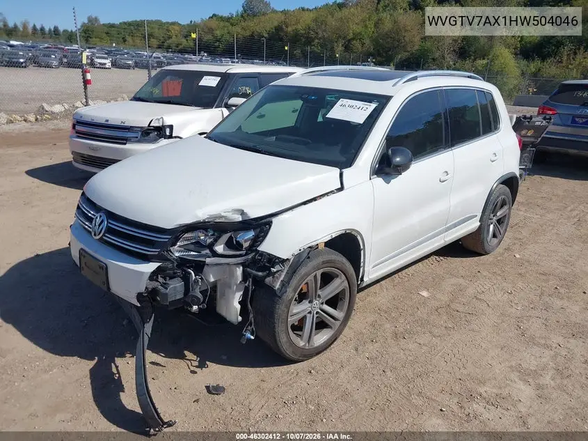 2017 VOLKSWAGEN TIGUAN VIN WVGTV7AX1HW504046 — фото 2