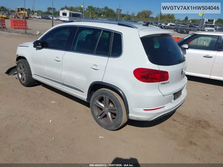 2017 VOLKSWAGEN TIGUAN VIN WVGTV7AX1HW504046 — фото 3