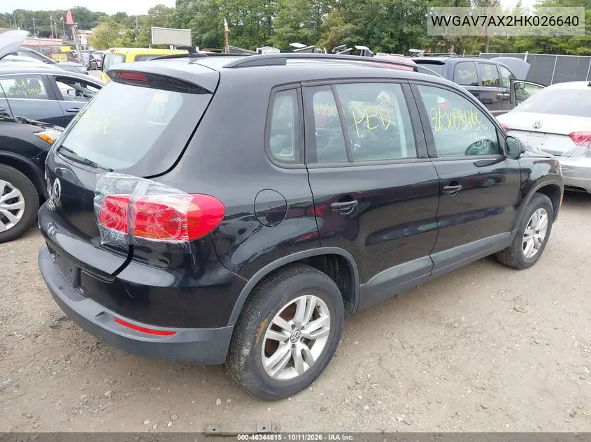 2017 VOLKSWAGEN TIGUAN VIN WVGAV7AX2HK026640 — фото 4