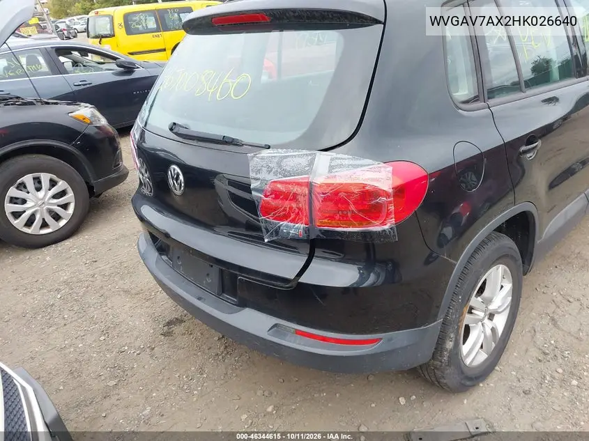 2017 VOLKSWAGEN TIGUAN VIN WVGAV7AX2HK026640 — фото 6
