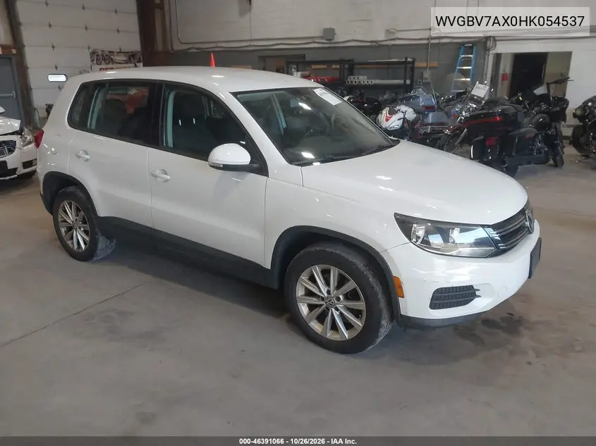 VOLKSWAGEN TIGUAN 2017, VIN WVGBV7AX0HK054537