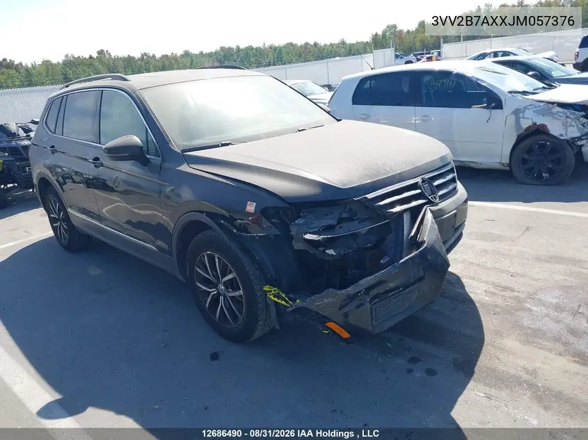 VOLKSWAGEN TIGUAN 2018, VIN 3VV2B7AXXJM057376