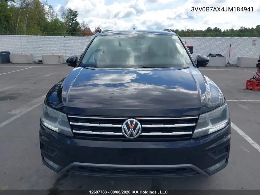 2018 VOLKSWAGEN TIGUAN VIN 3VV0B7AX4JM184941 — фото 11