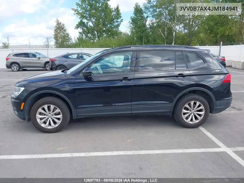 2018 VOLKSWAGEN TIGUAN VIN 3VV0B7AX4JM184941 — фото 13