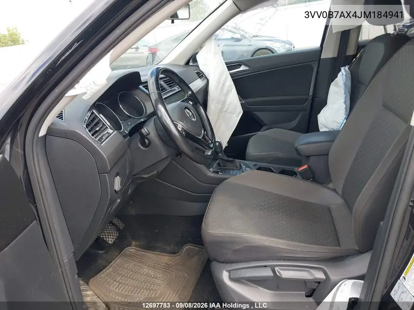 2018 VOLKSWAGEN TIGUAN VIN 3VV0B7AX4JM184941 — фото 5