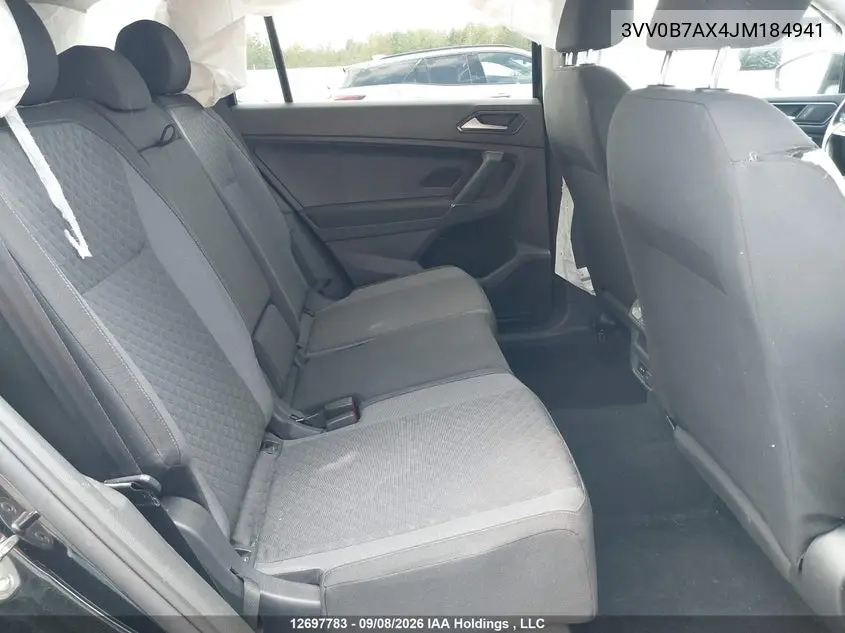 2018 VOLKSWAGEN TIGUAN VIN 3VV0B7AX4JM184941 — фото 8