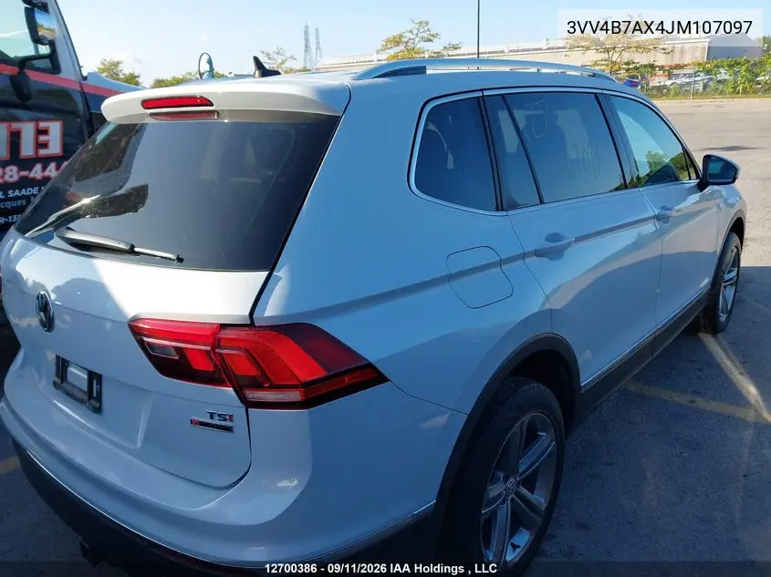 2018 VOLKSWAGEN TIGUAN VIN 3VV4B7AX4JM107097 — фото 4