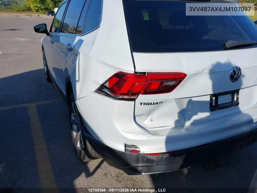 2018 VOLKSWAGEN TIGUAN VIN 3VV4B7AX4JM107097 — фото 6