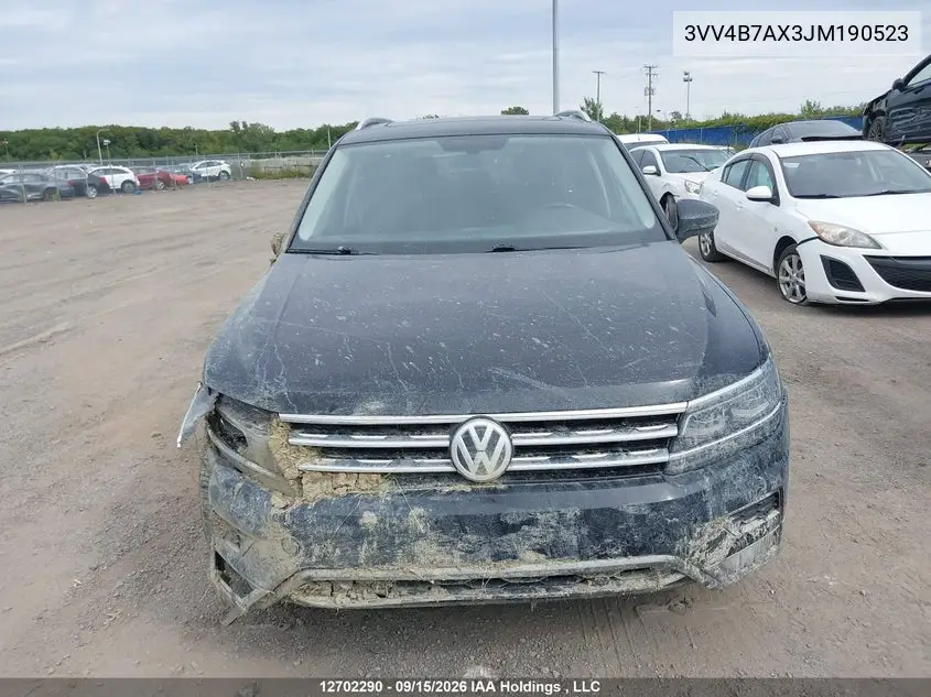 2018 VOLKSWAGEN TIGUAN VIN 3VV4B7AX3JM190523 — фото 13