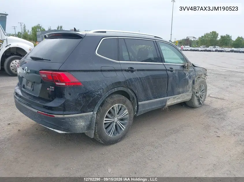 2018 VOLKSWAGEN TIGUAN VIN 3VV4B7AX3JM190523 — фото 4