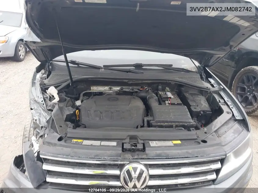 2018 VOLKSWAGEN TIGUAN VIN 3VV2B7AX2JM082742 — фото 10
