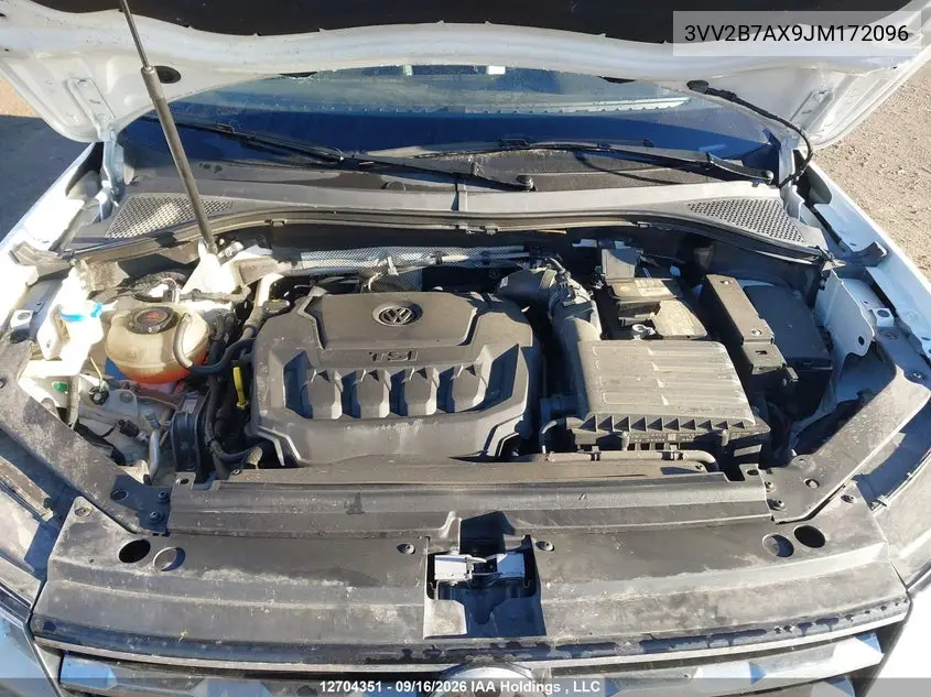 2018 VOLKSWAGEN TIGUAN VIN 3VV2B7AX9JM172096 — фото 10