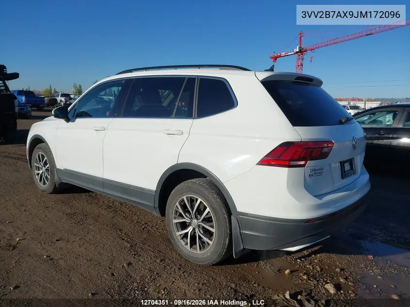 2018 VOLKSWAGEN TIGUAN VIN 3VV2B7AX9JM172096 — фото 3