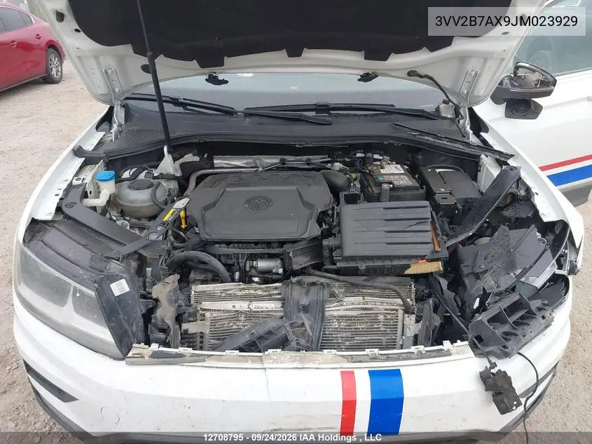 2018 VOLKSWAGEN TIGUAN VIN 3VV2B7AX9JM023929 — фото 10