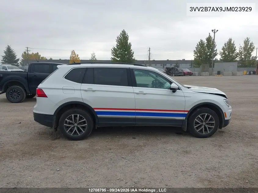 2018 VOLKSWAGEN TIGUAN VIN 3VV2B7AX9JM023929 — фото 13