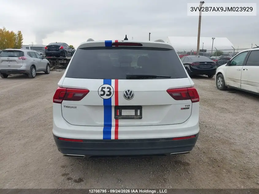 2018 VOLKSWAGEN TIGUAN VIN 3VV2B7AX9JM023929 — фото 16