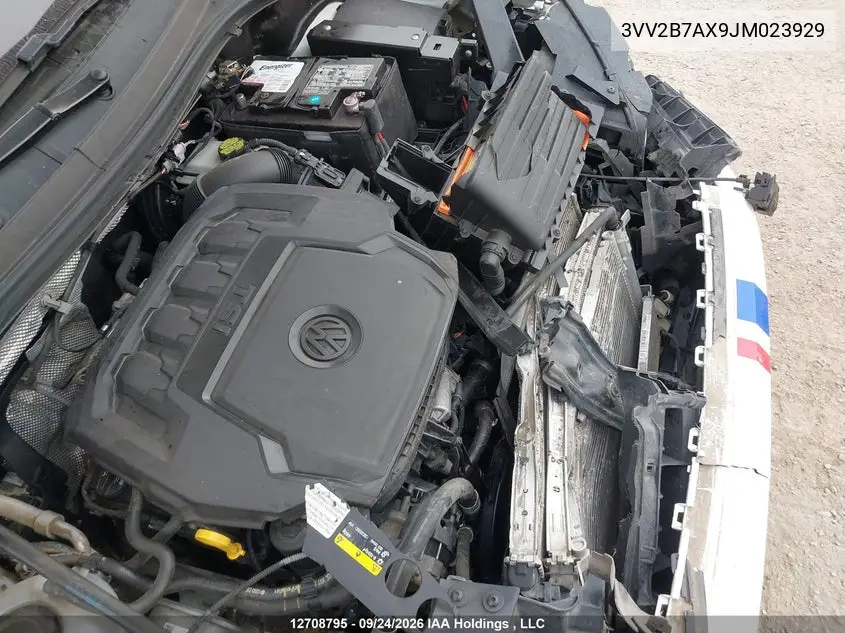 2018 VOLKSWAGEN TIGUAN VIN 3VV2B7AX9JM023929 — фото 18