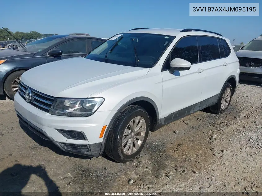 2018 VOLKSWAGEN TIGUAN VIN 3VV1B7AX4JM095195 — фото 2