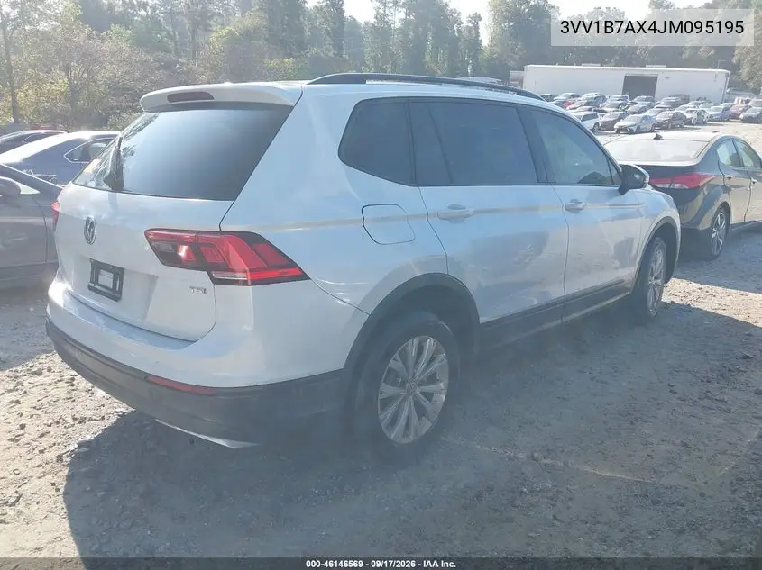 2018 VOLKSWAGEN TIGUAN VIN 3VV1B7AX4JM095195 — фото 4