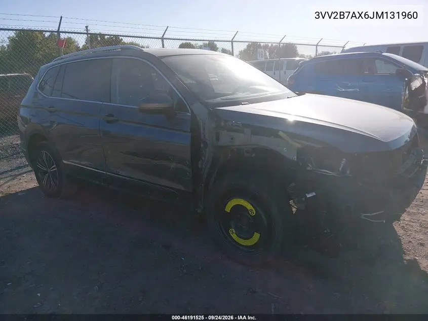 VOLKSWAGEN TIGUAN 2018, VIN 3VV2B7AX6JM131960
