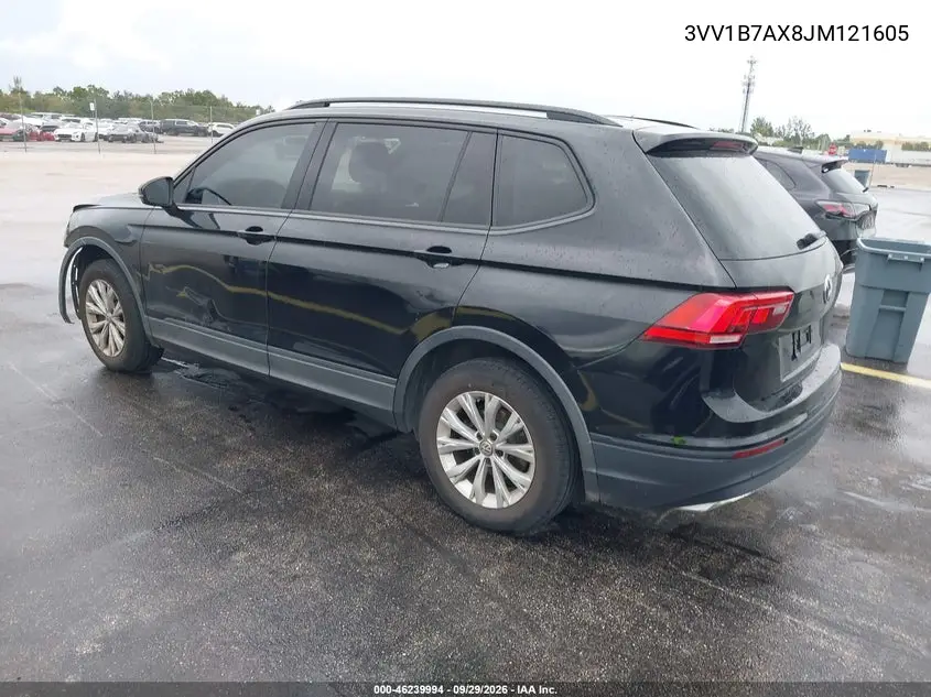 2018 VOLKSWAGEN TIGUAN VIN 3VV1B7AX8JM121605 — фото 3