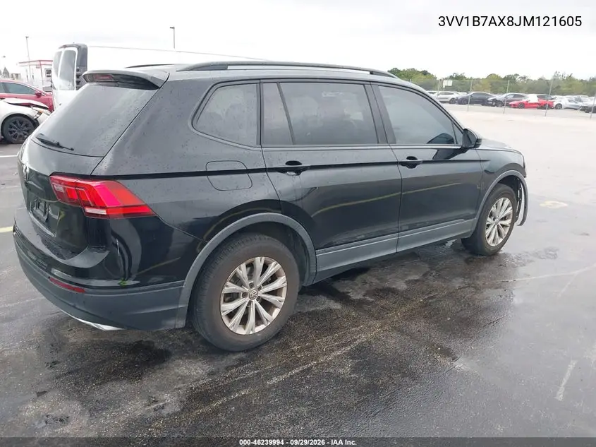 2018 VOLKSWAGEN TIGUAN VIN 3VV1B7AX8JM121605 — фото 4