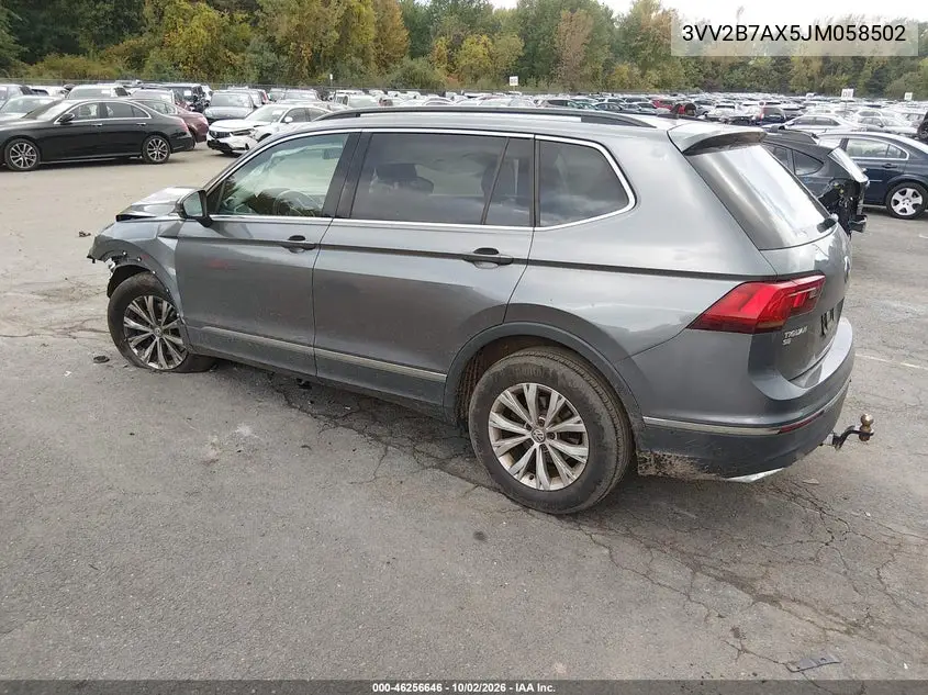2018 VOLKSWAGEN TIGUAN VIN 3VV2B7AX5JM058502 — фото 3